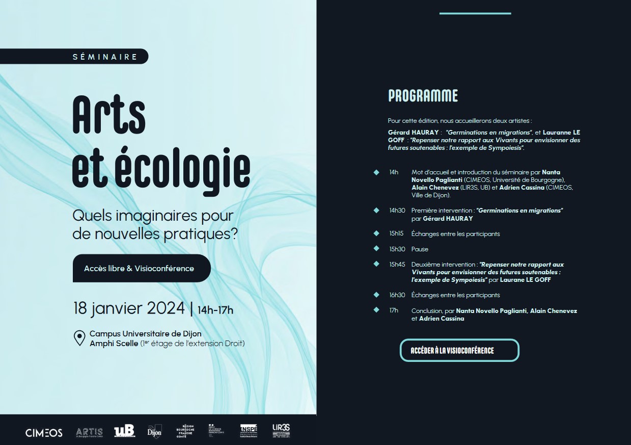 programme séminaire arts et écologie 2024